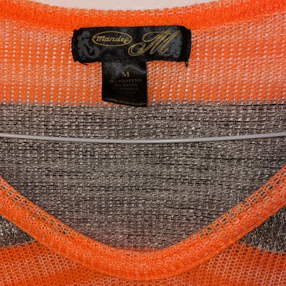 Orange and Grey Top - Picture 2 of 5